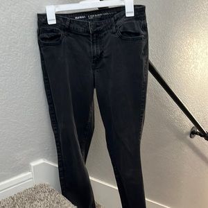 Super Skinny Mid-rise Jeans || Size 10 || Destroyed Black Wash || Old Navy